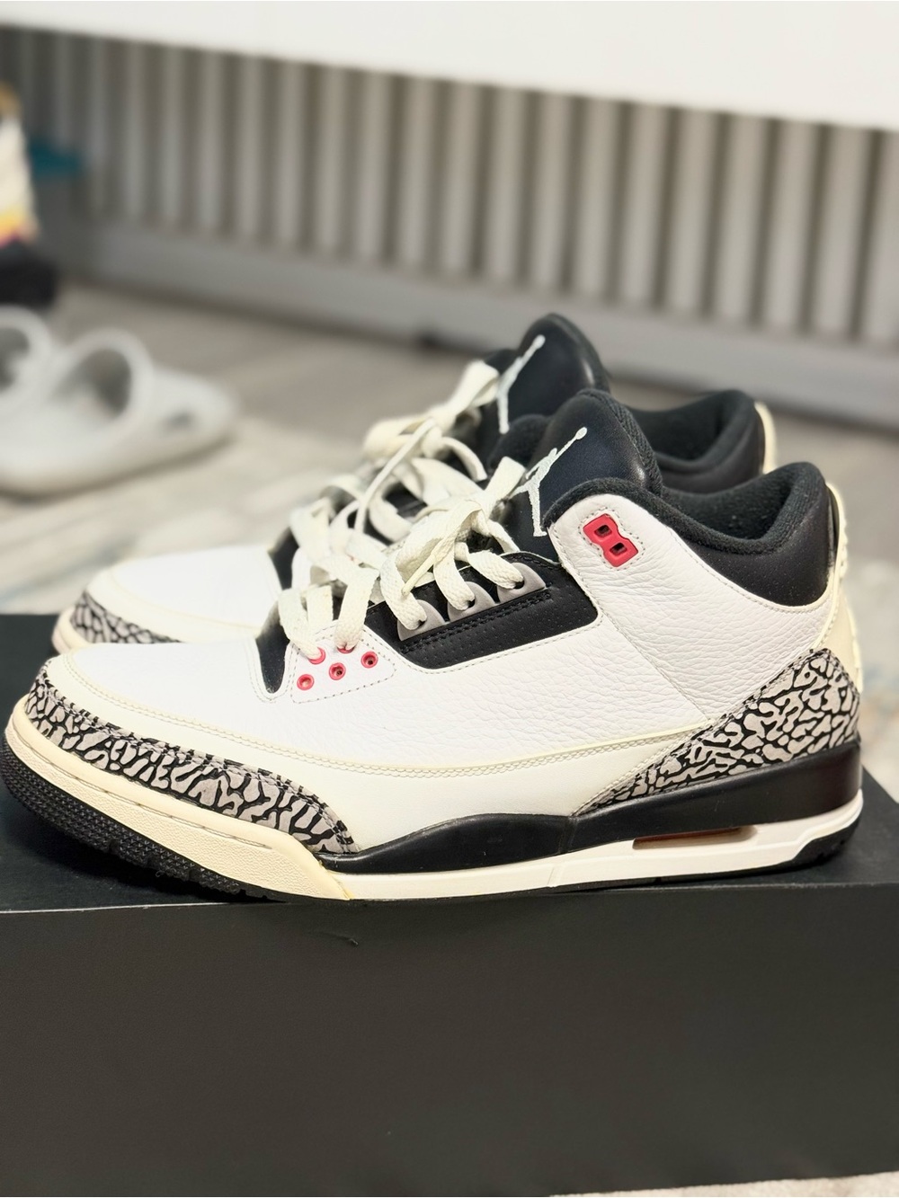 2014 Air Jordan 3 White Black with Cement men’s 11.5